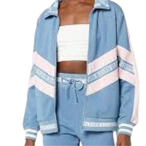 EleVen by Venus Williams Courtside Jacket NWT – Blue & Pink Zip-Up XS